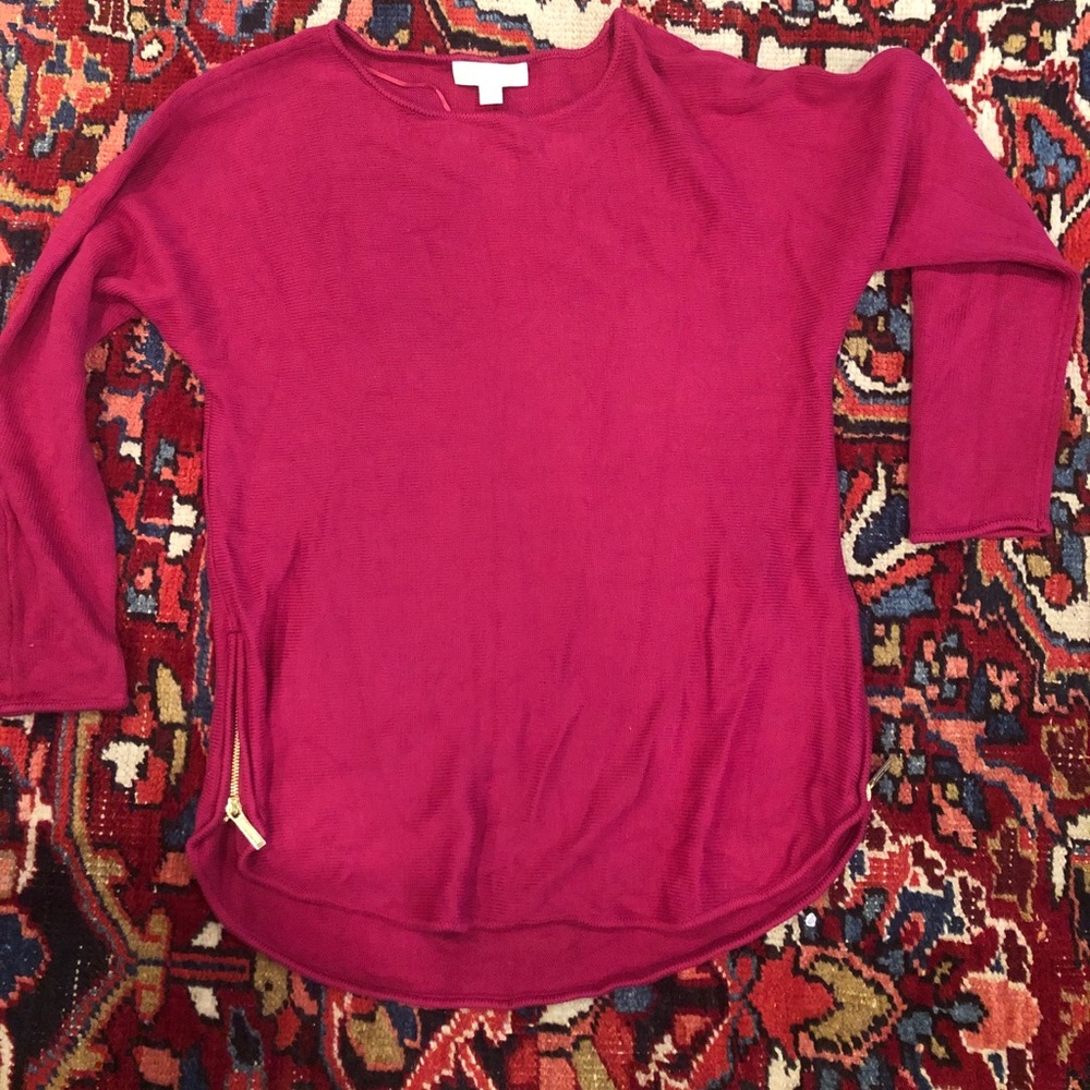 Pink Michael Kors tunic sweater new with tags